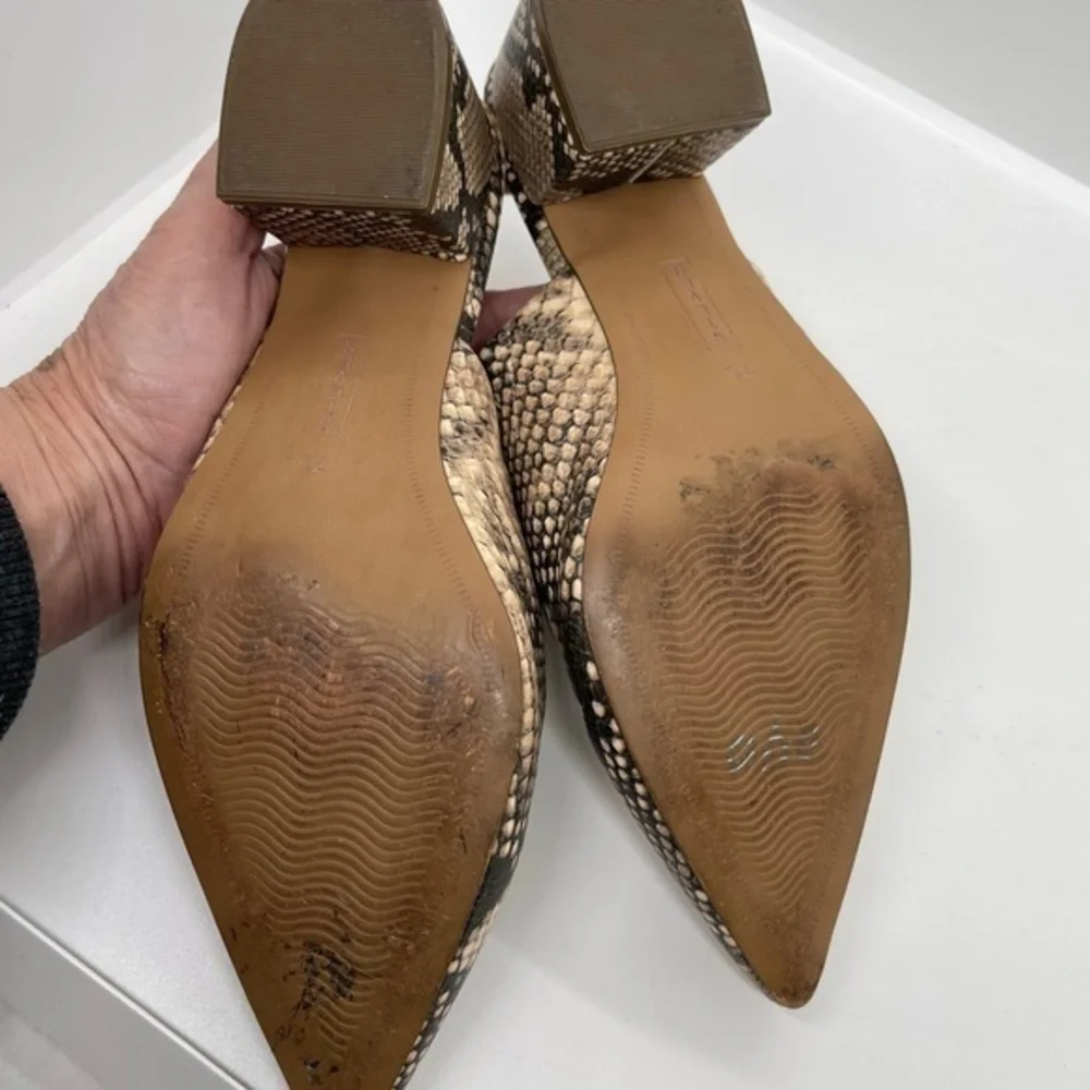 Steve Madden Faux Snakeskin Mule Shoes_6